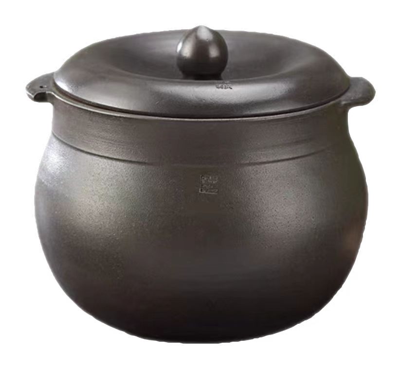 5L  8L荥经黑砂新款砂锅朱氏砂器朱庆平大师砂锅传统手工无釉炖锅