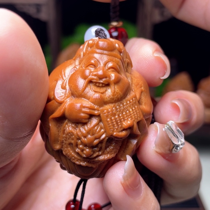 吊坠橄榄核龙财单籽3.5