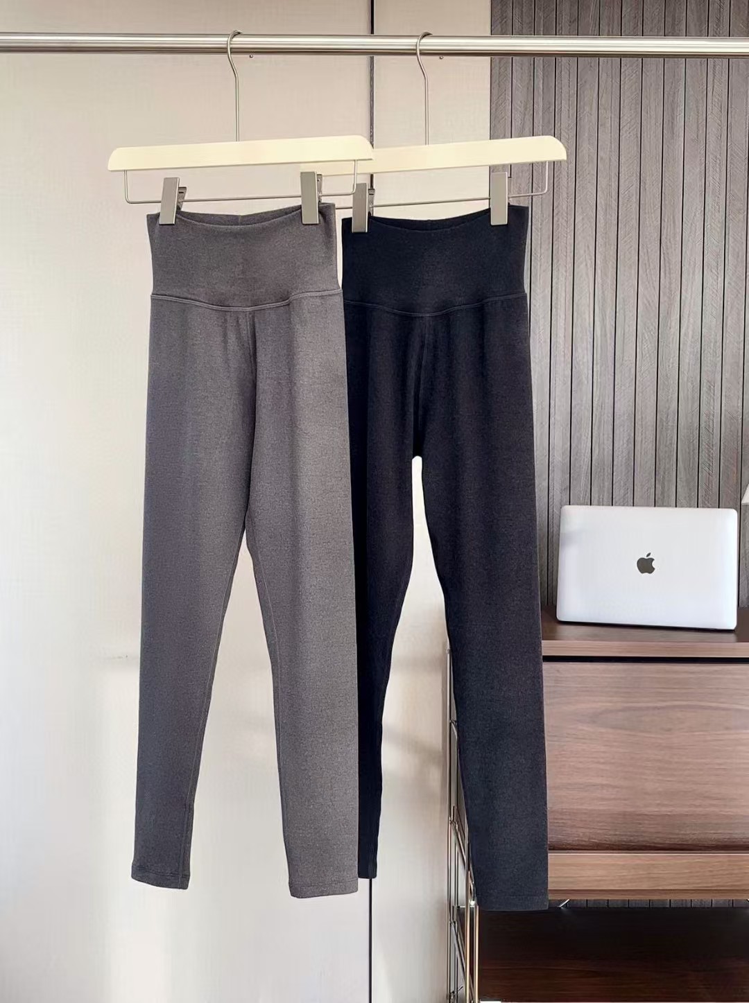 秋冬新款加绒高腰提臀外穿打底裤保暖裤裤子加厚弹力紧身