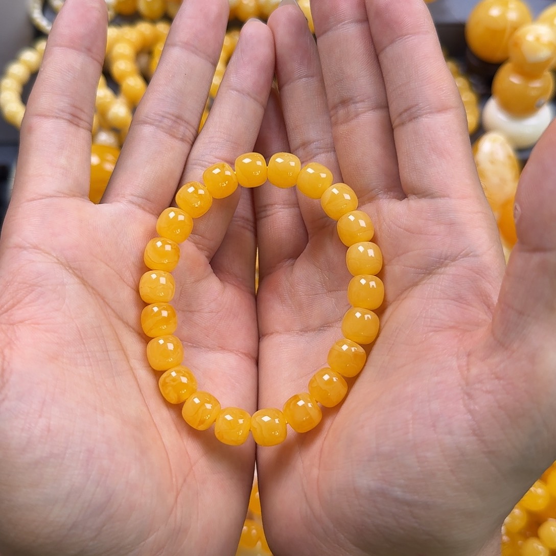 蜜蜡珠宝奇石未镶嵌同料10mm