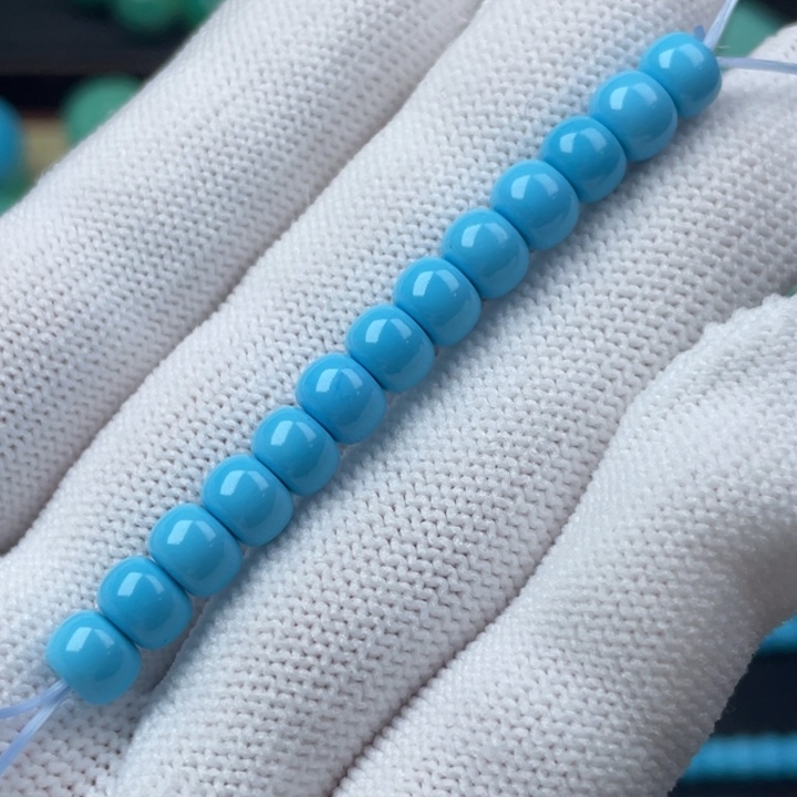 高瓷蓝6mm老型一对福利