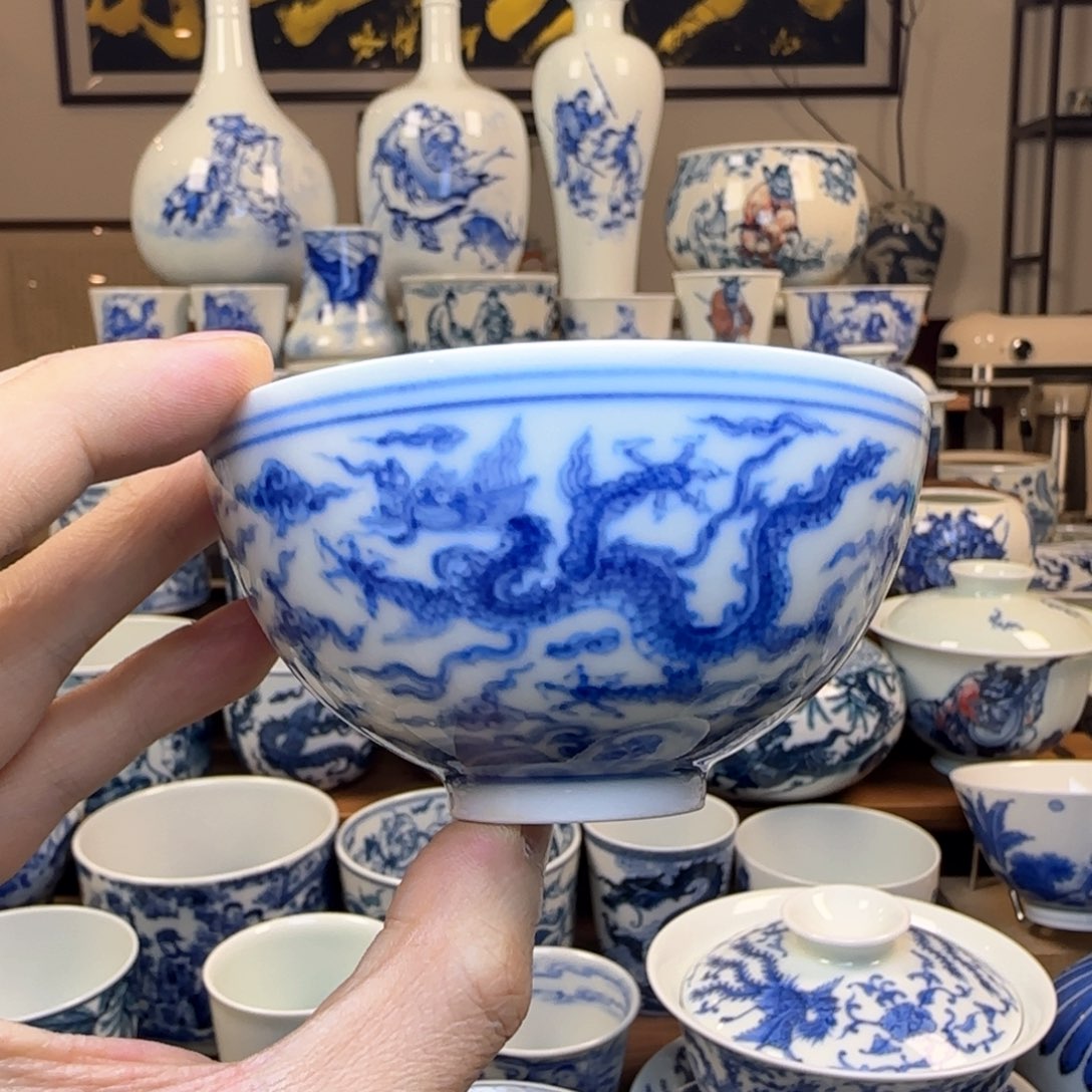 瓷片每****奥景德镇纯手绘瓷器微瑕福利款