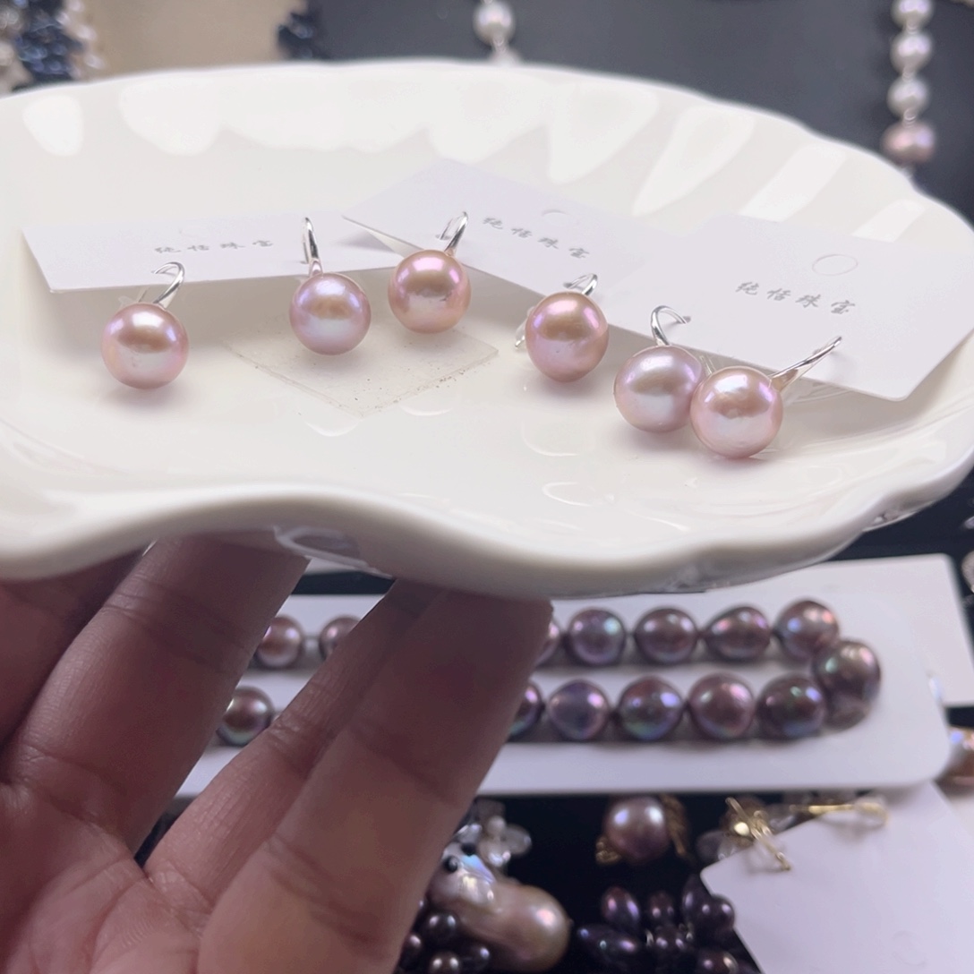 耳饰淡水珍珠未镶嵌【纯恬】多样性发货