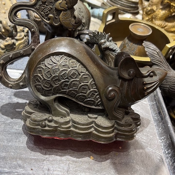 森**木微瑕疵黄铜摆件工艺品