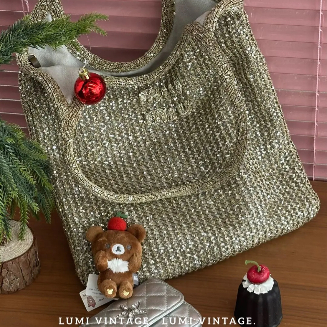 95新 MIU MIU/缪缪 金色编织ivy单肩包79104050