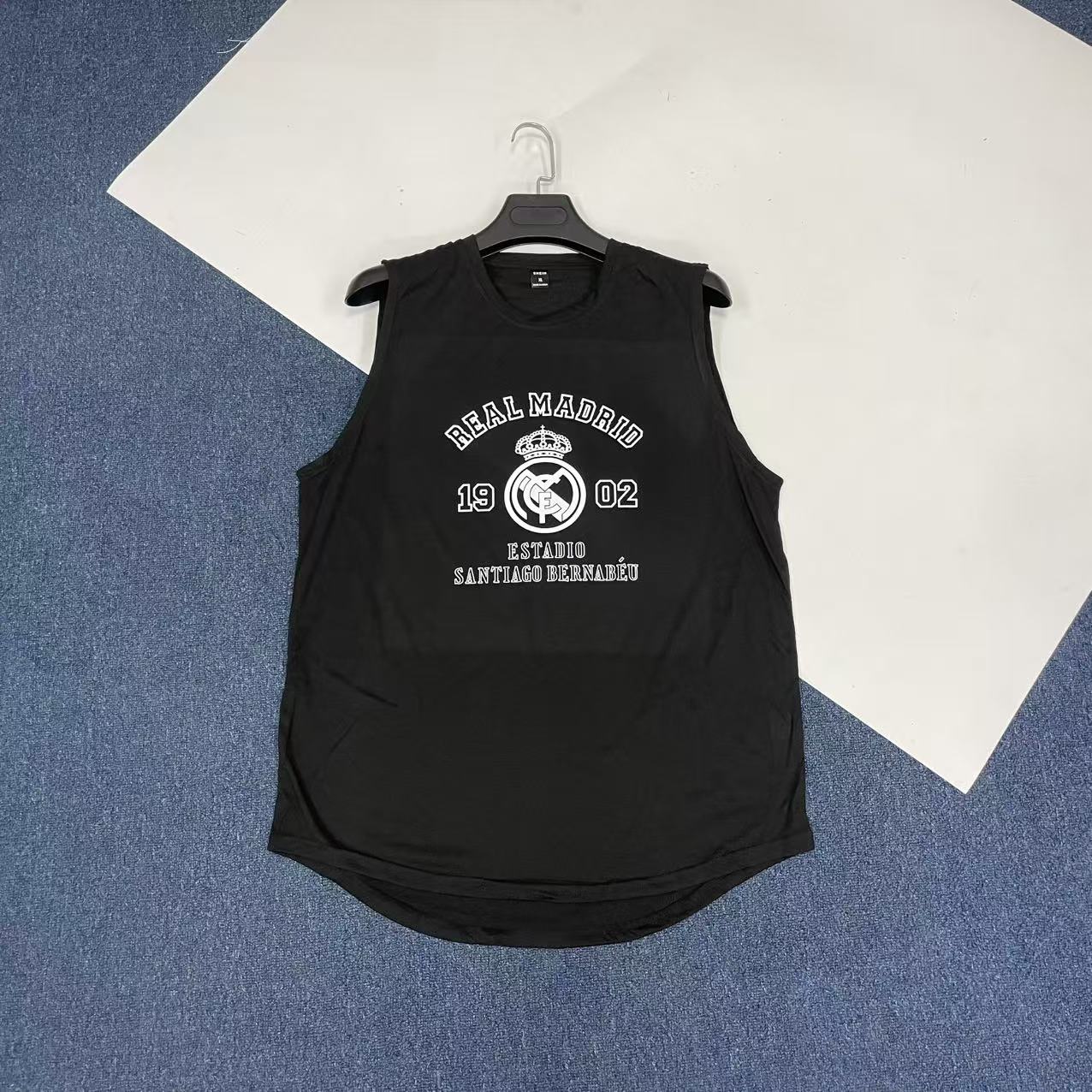 皇马男士休闲运动背心无袖坎肩速干透气