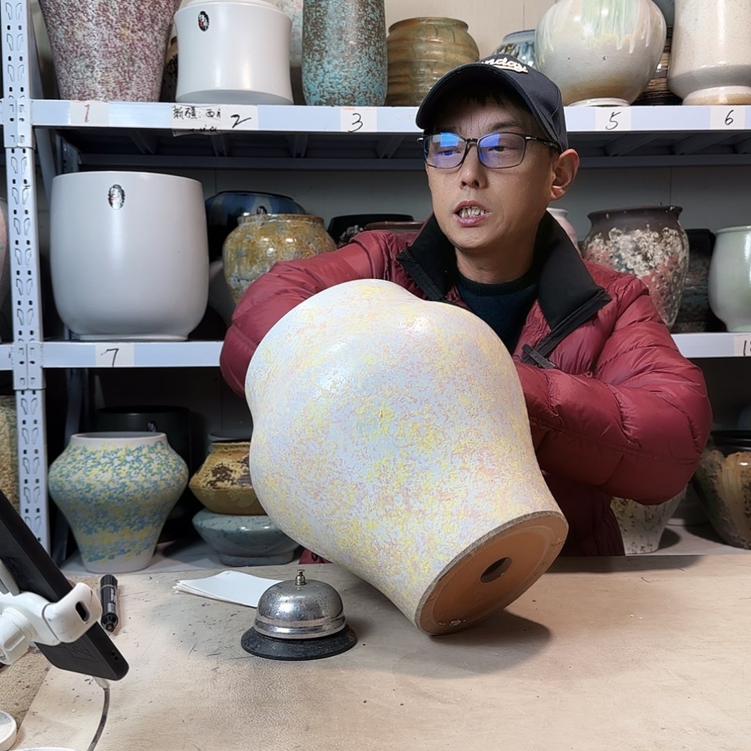 20@30 紫砂花盆尺寸瑕疵