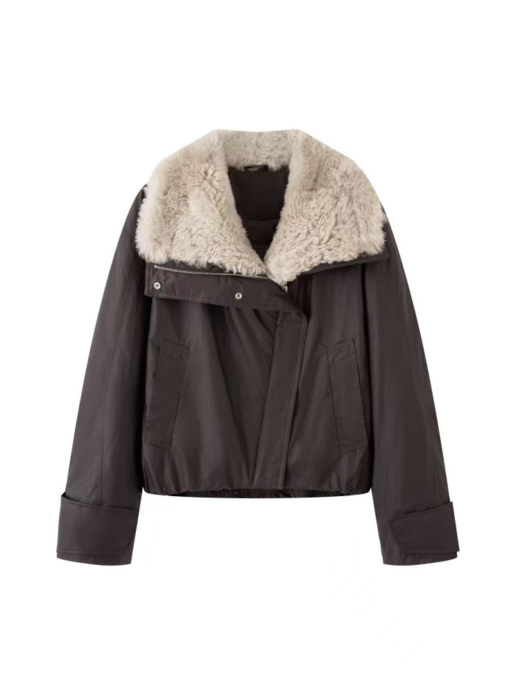 艾*家商场同款2025秋冬新款高级感保暖羽绒夹克外套上衣4163