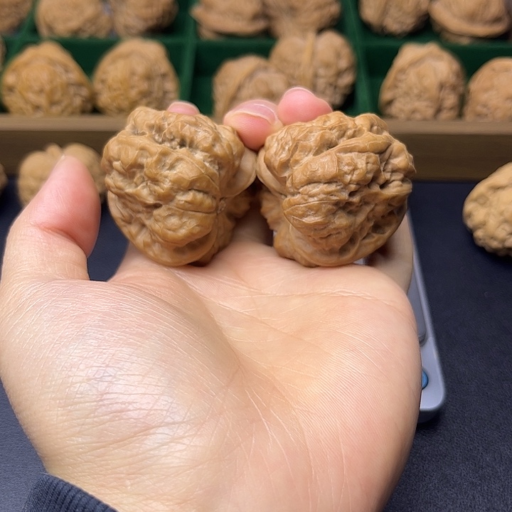 吊坠文玩核桃40深开背红皮s级