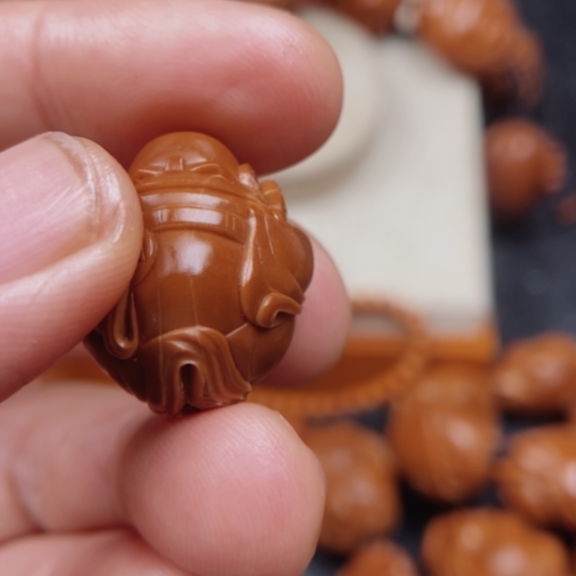 【闪购商品】橄榄核手串/手链郭****服橄榄核雕单颗