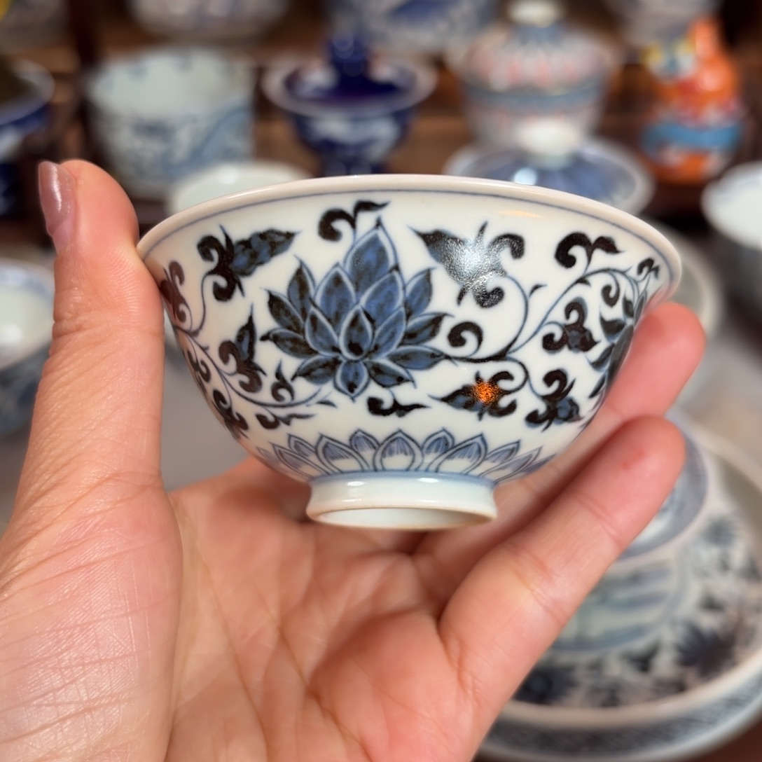 杯莲花斗笠杯博陵造物