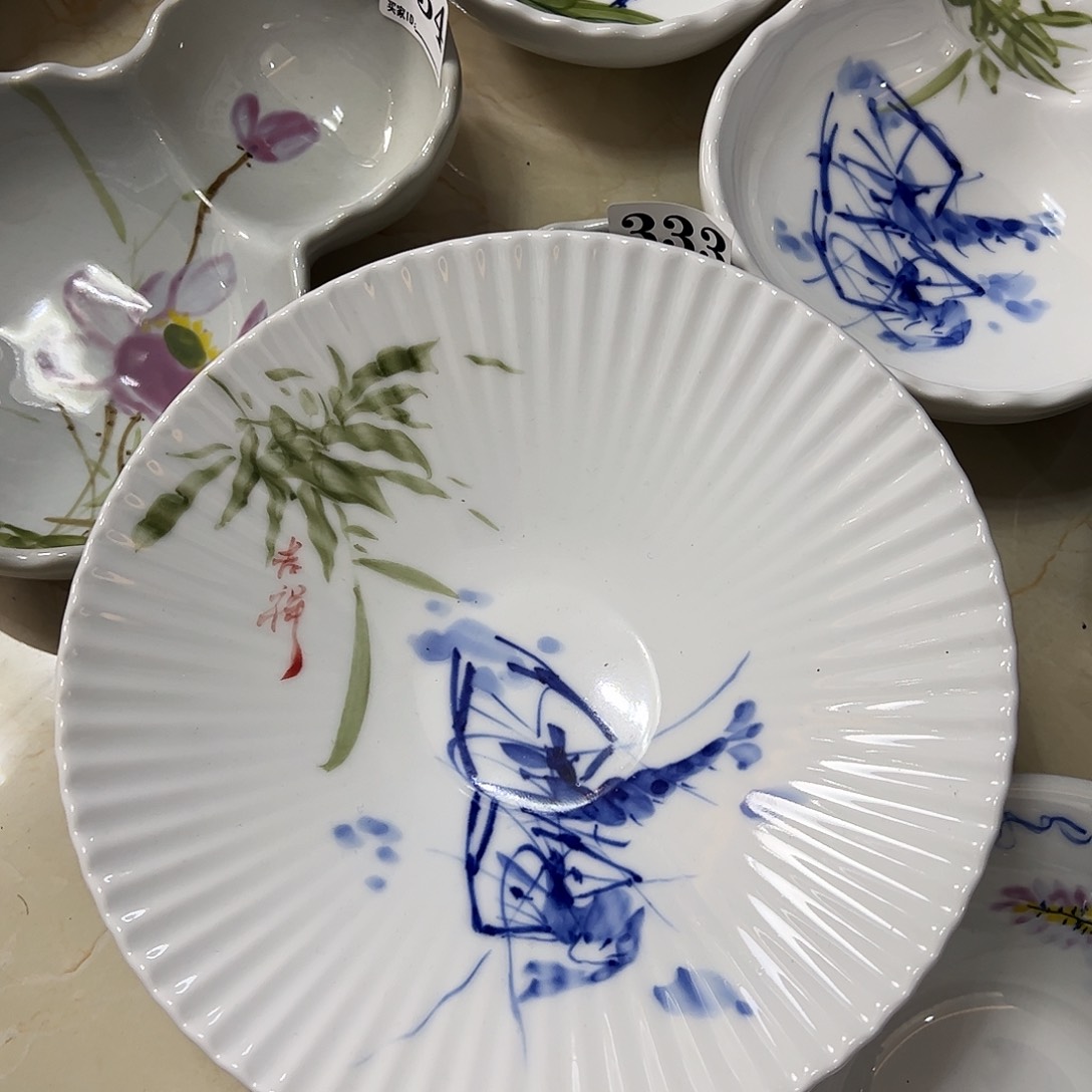 瓷片景德镇陶瓷手工手绘制作