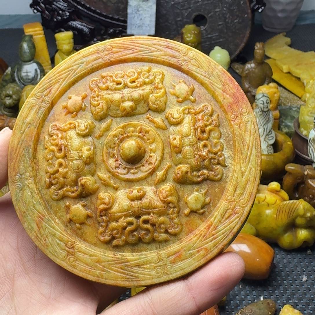 白玉菩提吊坠。。。