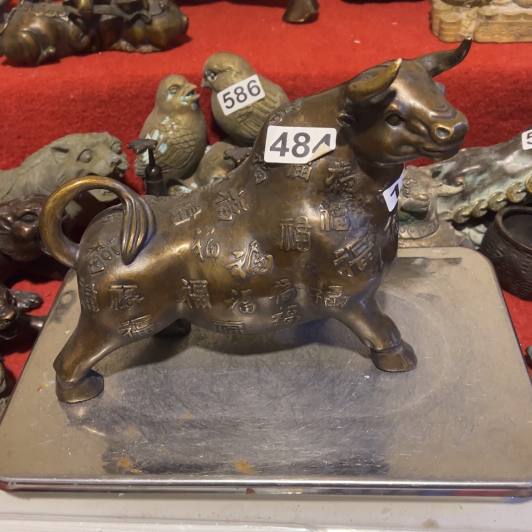 黄铜摆件，文房摆件