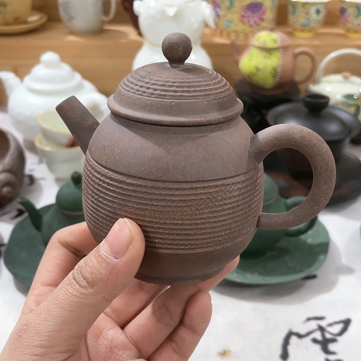 紫砂公道杯柴烧茶壶