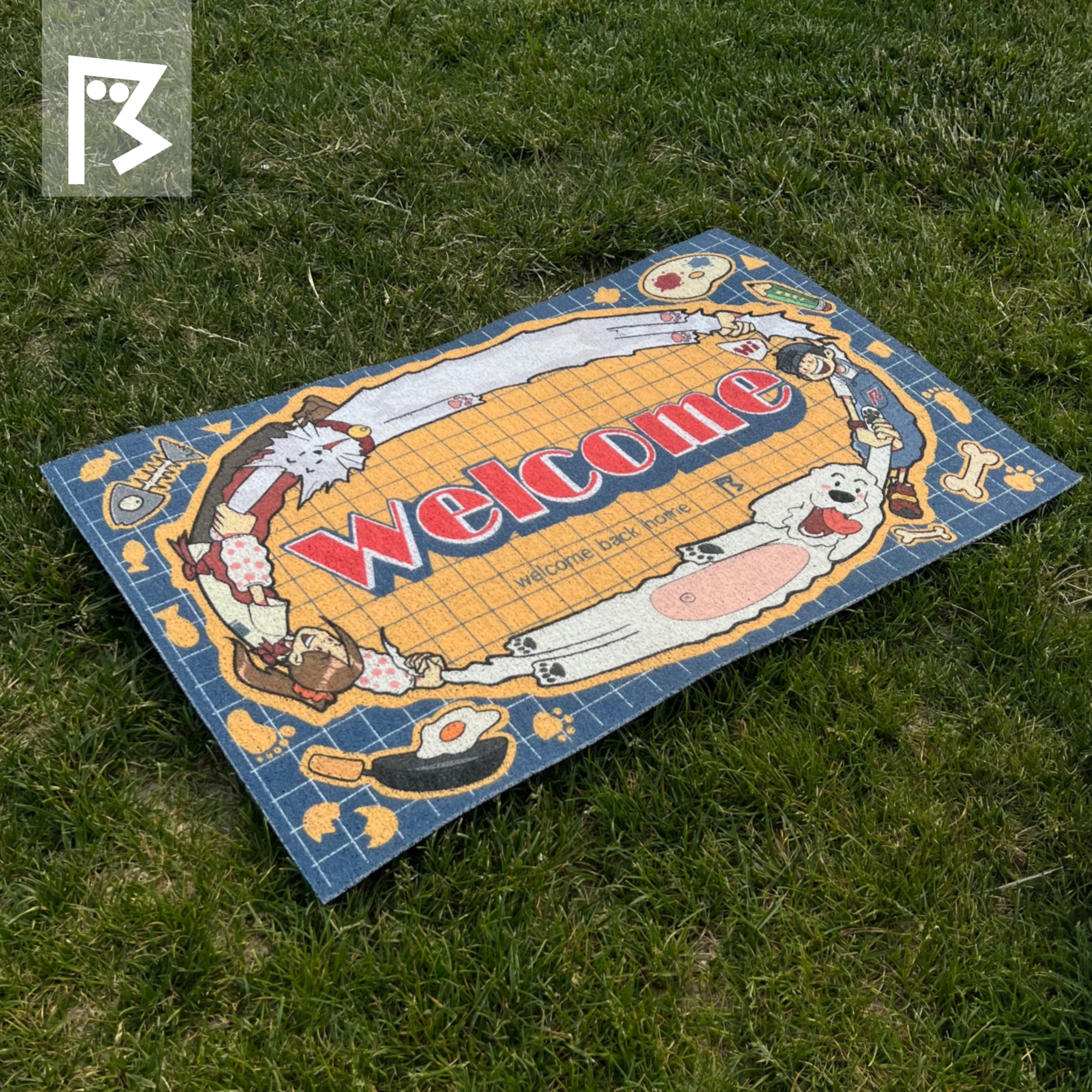 【半个画家原创】漫画入户地毯