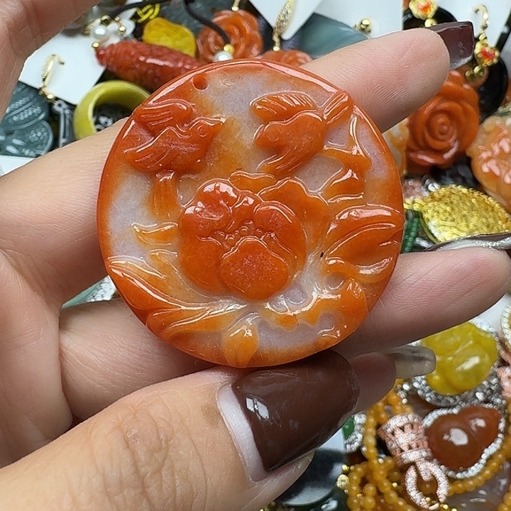 翡翠未镶嵌项链翡翠