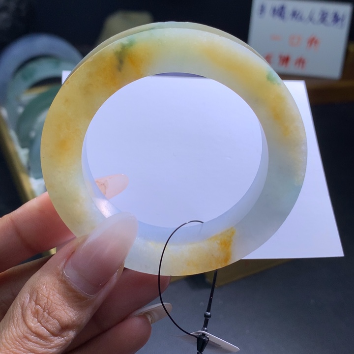 定制翡翠未镶嵌梵高的向日葵50-53圈