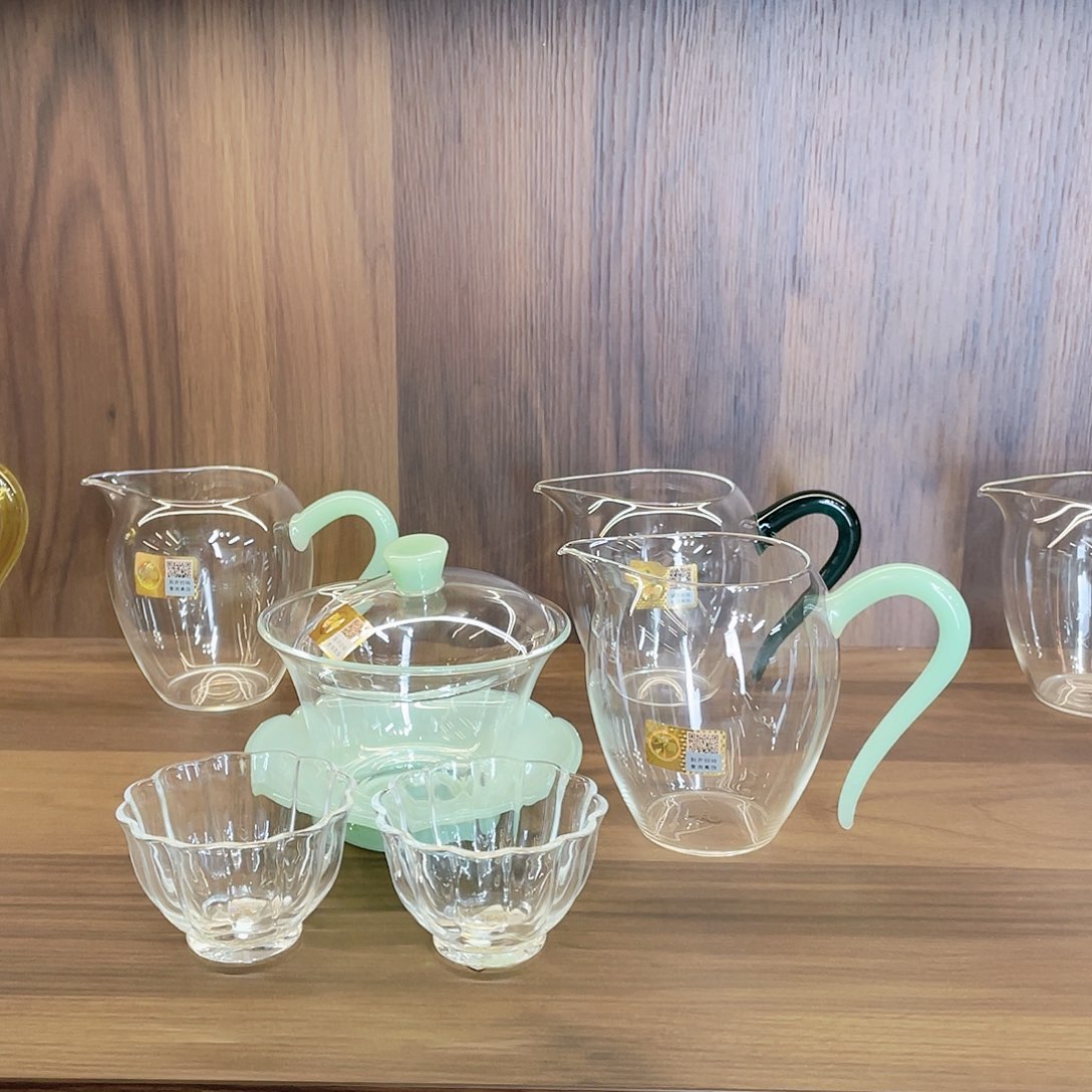 小*姐荷叶盖碗浅玉色➕怡然中号浅玉➕乐妍杯