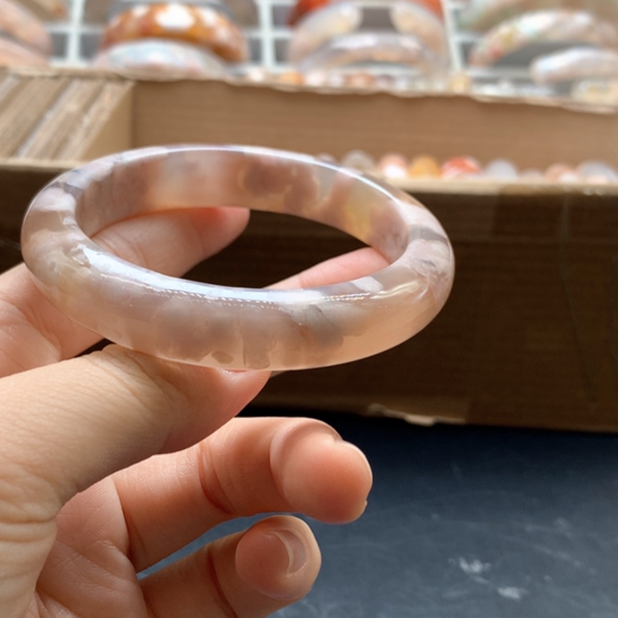 【闪购商品】未镶嵌手链玛瑙/玉髓风****来