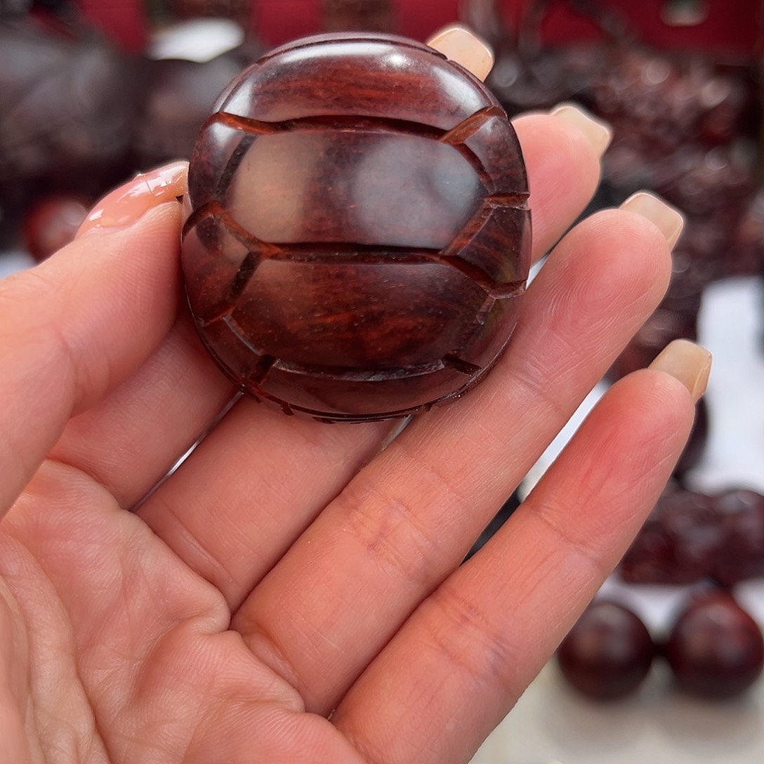 印度小叶紫檀手把件摆件