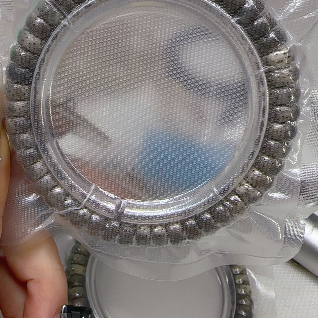 星月菩提手串52高端黑冰星月菩提94片片单圈