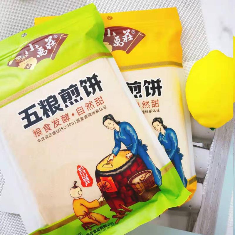 东北敦化特产小万庄煎饼手工摊制杂粮五粮小米大枣花生薄软煎饼