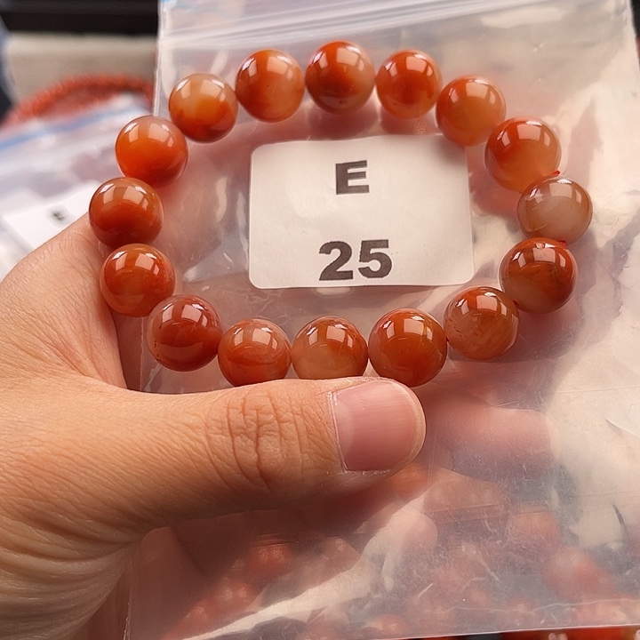 南红玛瑙未镶嵌多样性发货默认微瑕称重12mm
