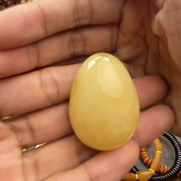 蜜蜡珠宝奇石未镶嵌蜜蜡水滴吊坠