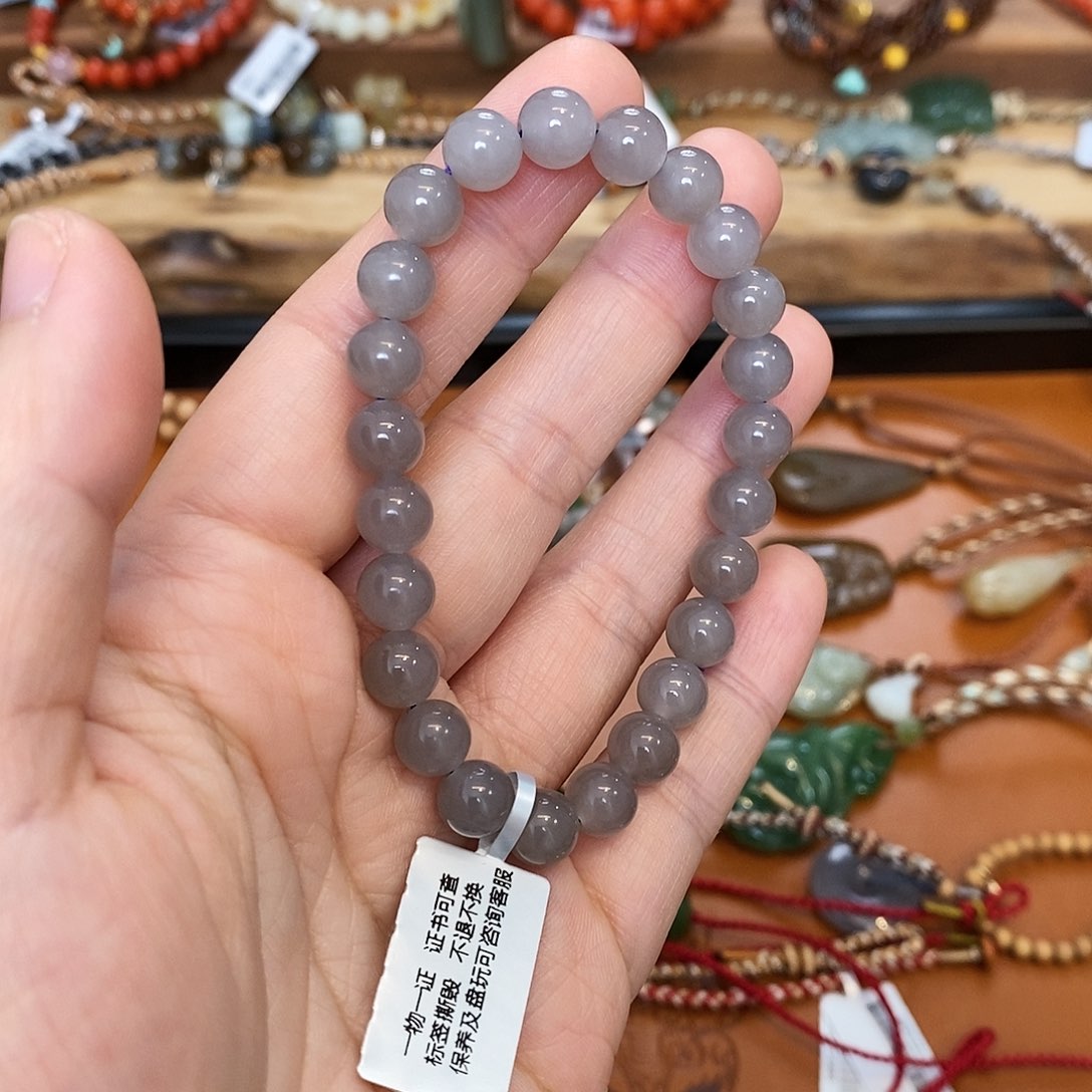 和田玉手链未镶嵌王*妍