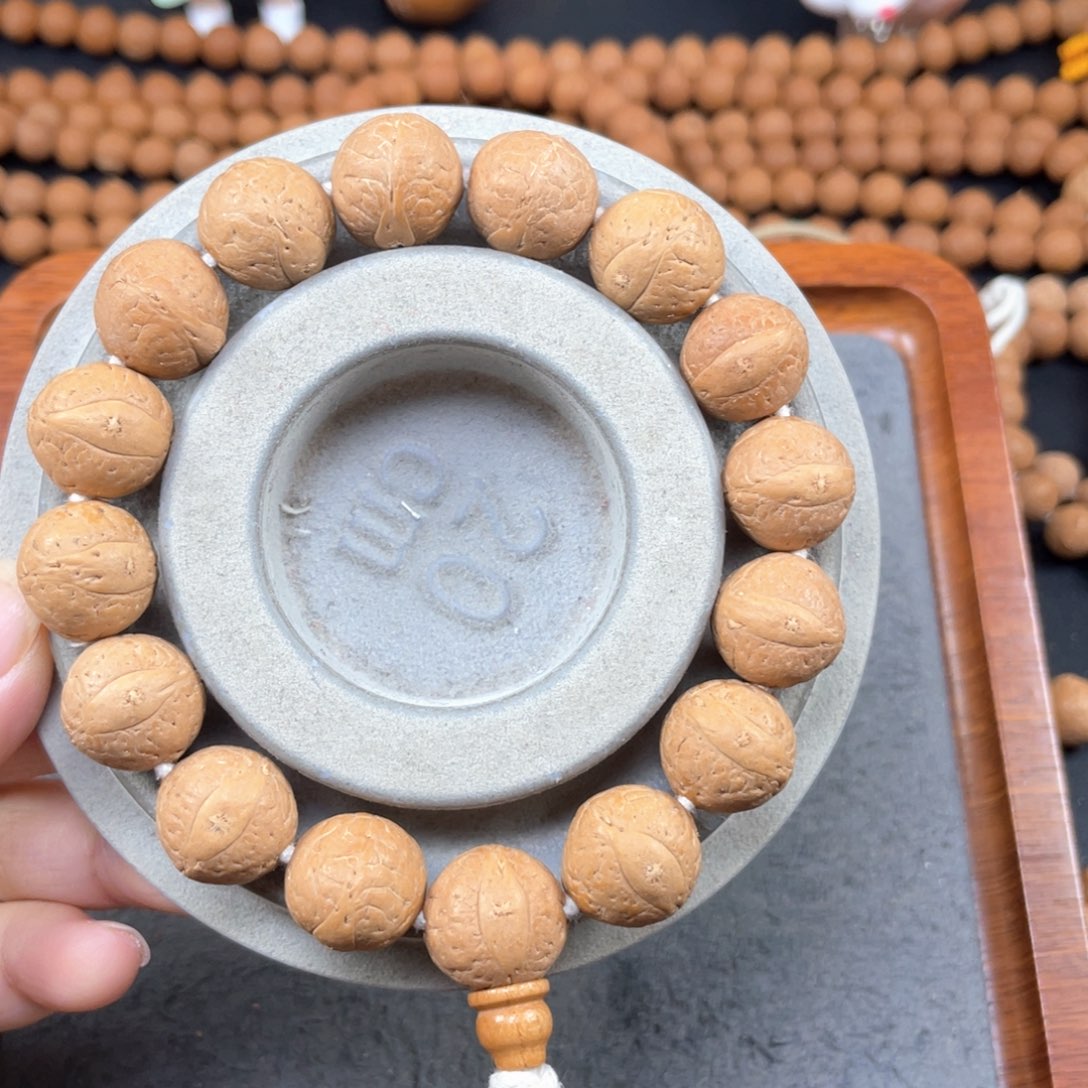 凤眼菩提手串L17-K03凤眼菩提15+同树黄皮