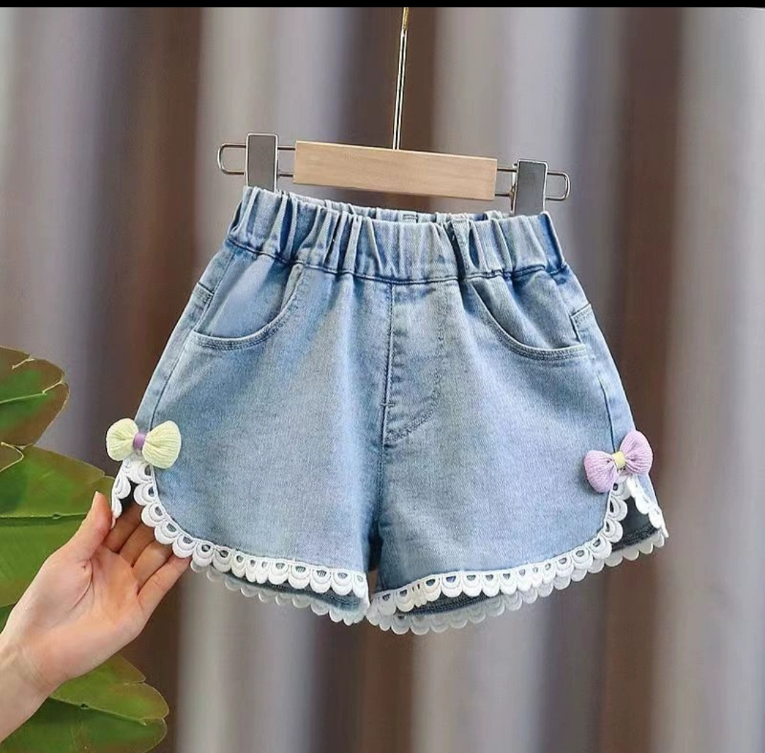 【G】女童牛仔短裤2025夏款韩版中小童女孩百搭时尚洋气短裤薄