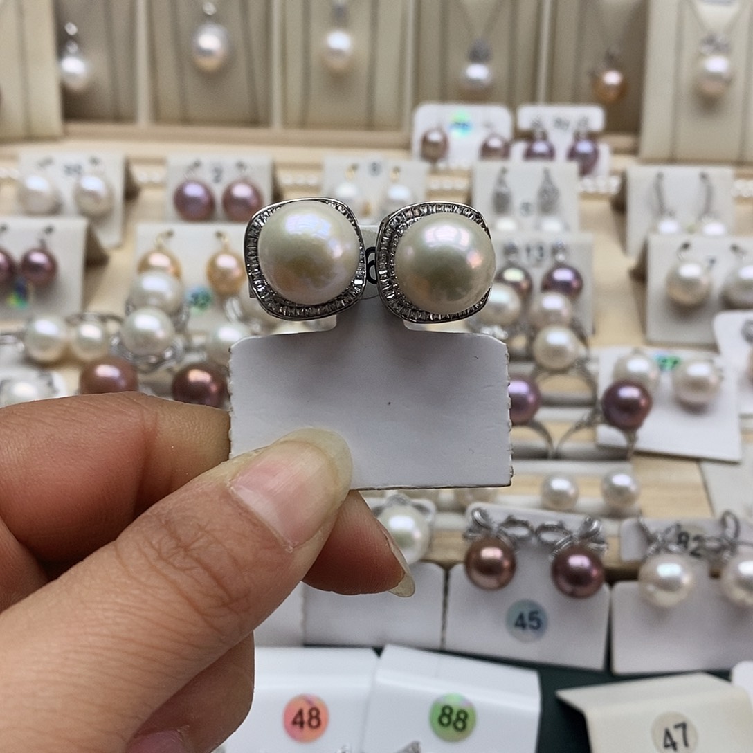 淡水珍珠颈饰银S925镶嵌