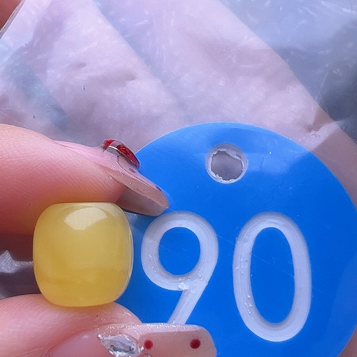蜜蜡裸石未镶嵌10.7/10.4mm 桶珠
