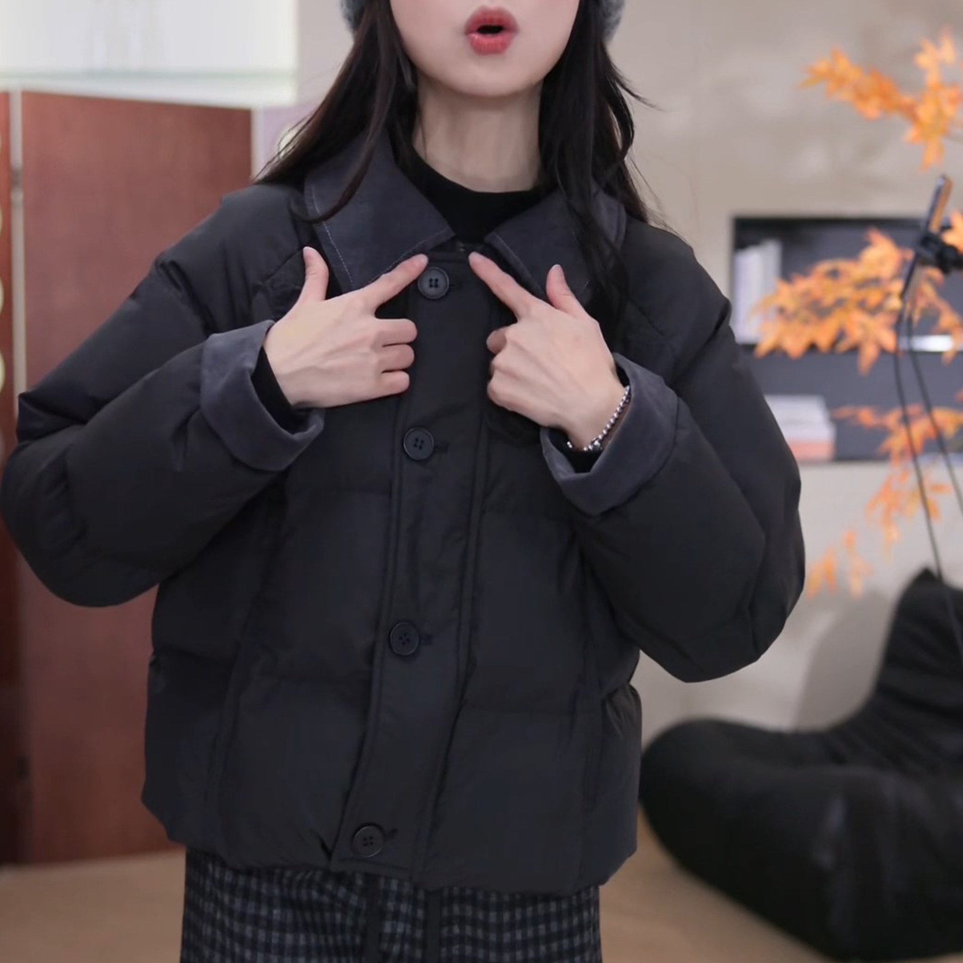 2025秋季新款休闲百搭保暖棉袄外套女小个子时尚洋气显瘦棉服棉衣