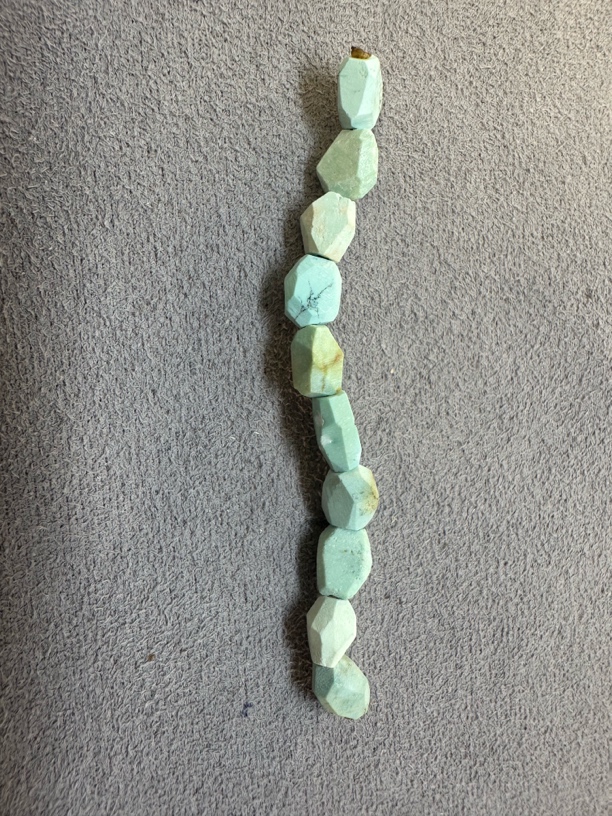 原矿绿松石钻切尺寸4➕有瑕