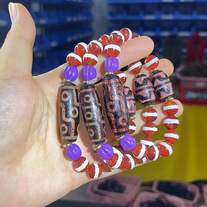 颈饰玛瑙未镶嵌T30一线带九目发其一