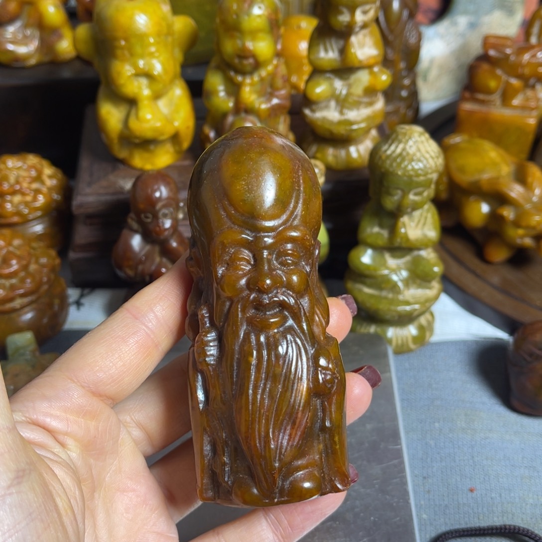 蛇纹石玉合金颈饰