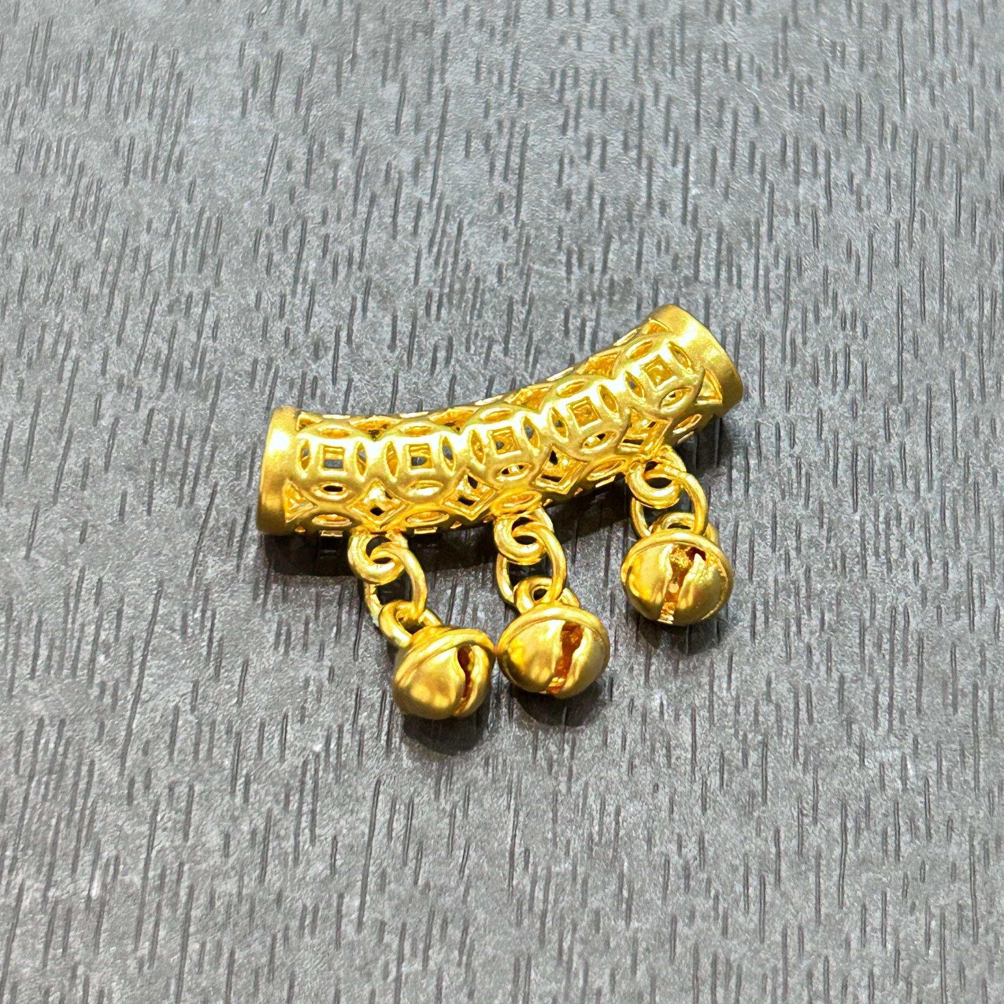 【销冠专享】足金999投资金攒黄金流苏弯管ZBHJD1482克重多退少补