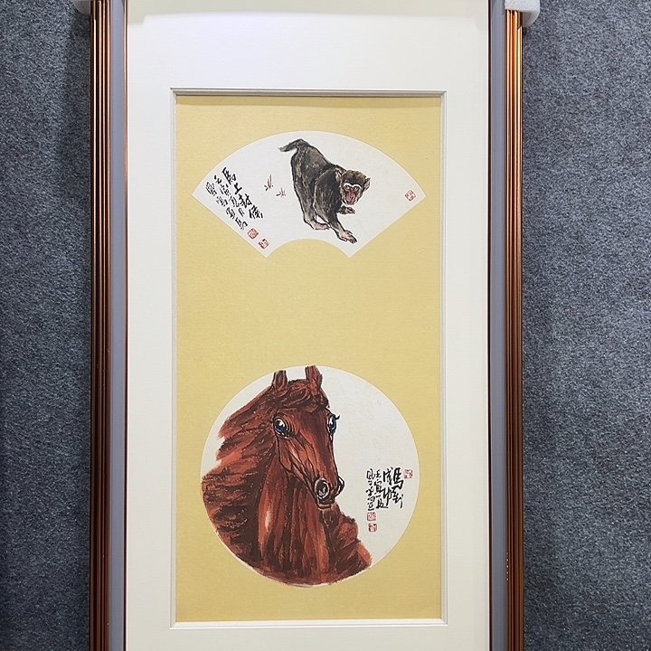 国画知鱼之乐纯手绘