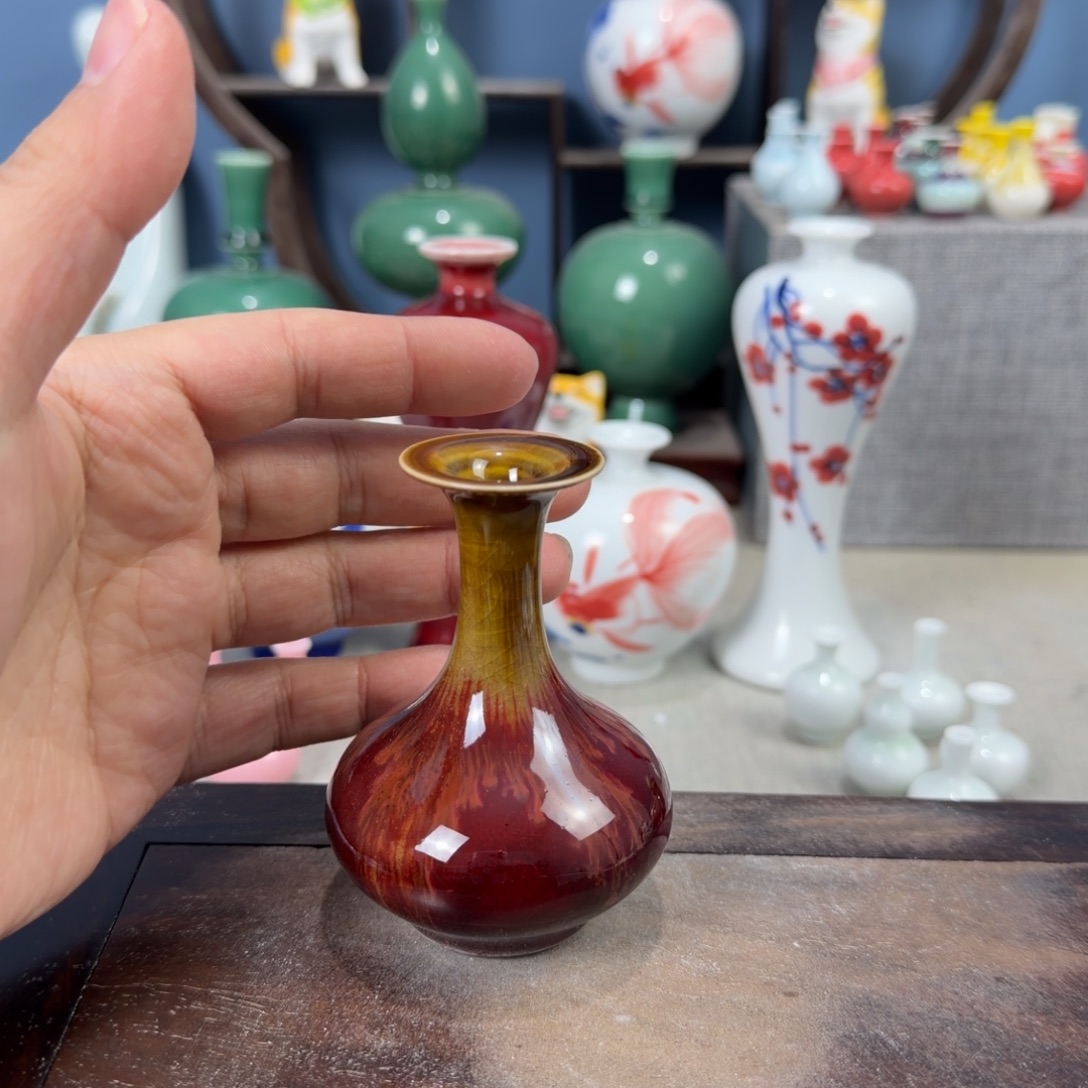 陶瓷手工小花器摆件
