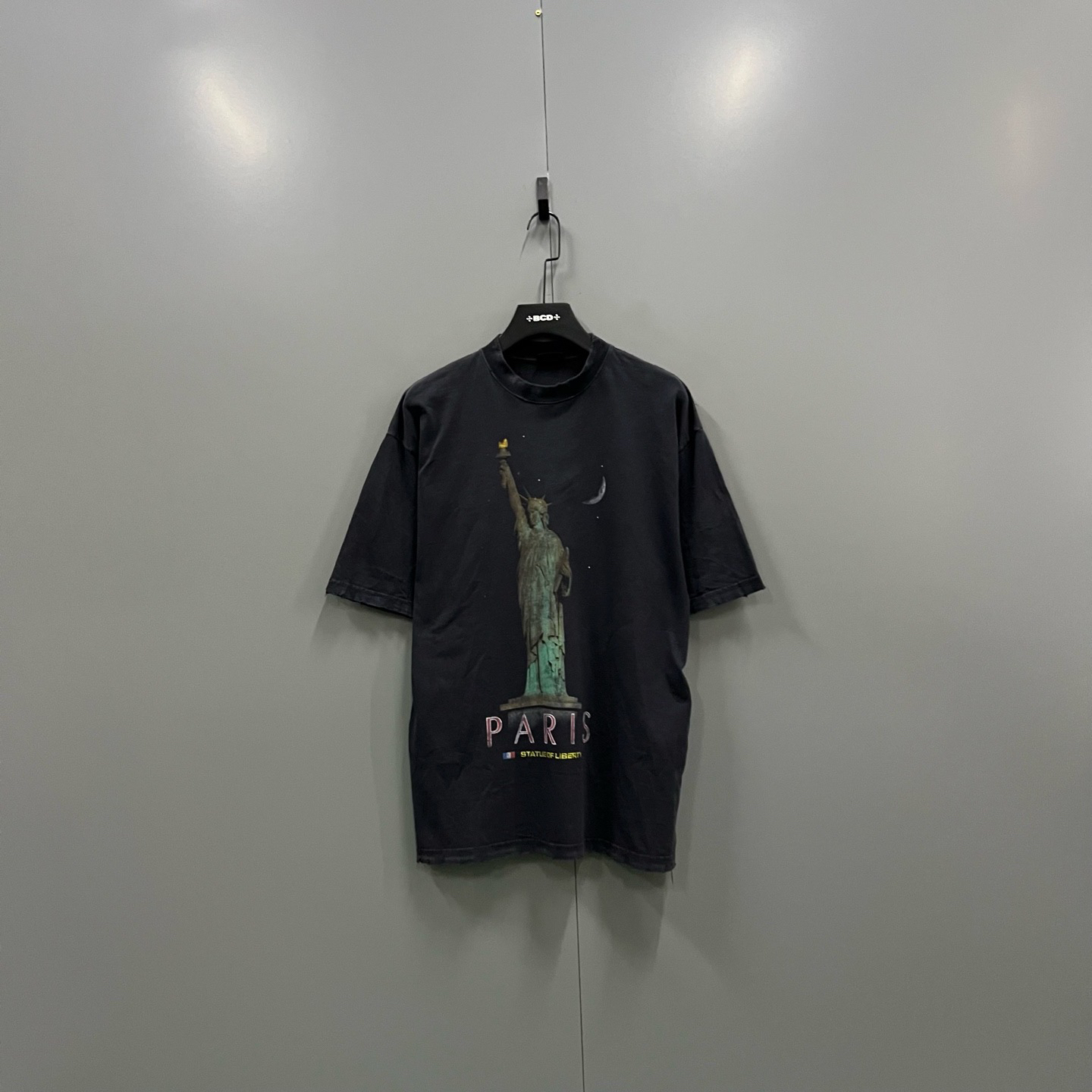 99新 Balenciaga/巴黎世家 （ll）自由女神像短袖 XS码/98新013878