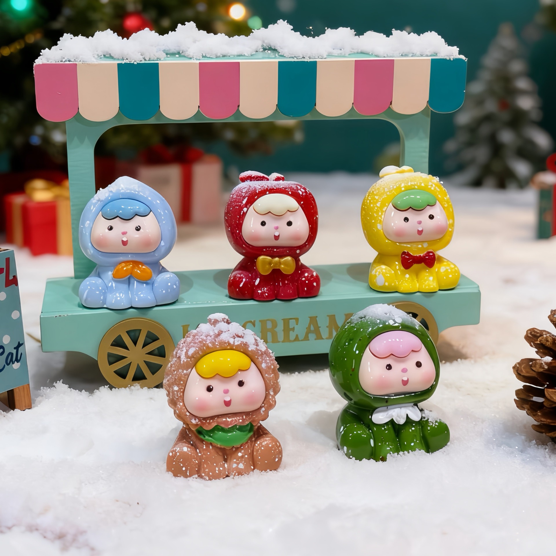 【个人单】水果崽崽 圣诞色/方形/透色/渐变色 DIY手工配件树脂摆件