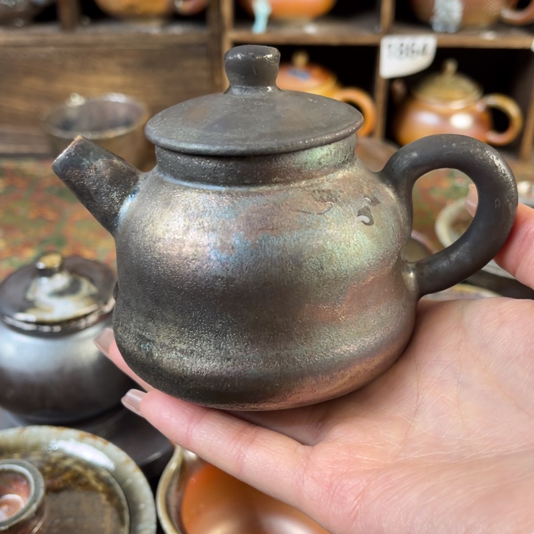 杯彬*?柴烧茶器铁胎壶
