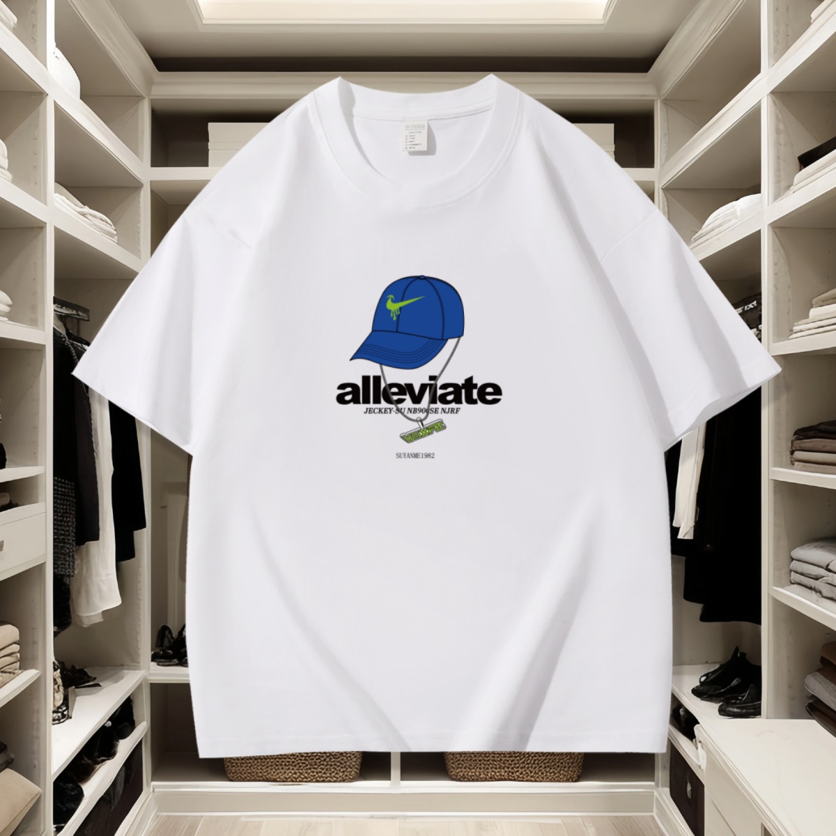 -4【一折粉丝福利】夏季男女同款百搭时尚潮牌短袖T恤