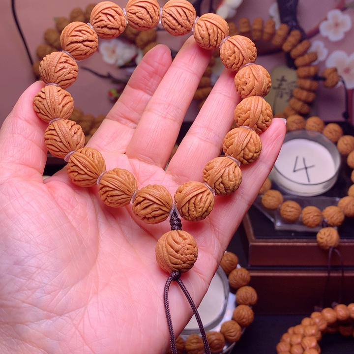 桃核手串龙纹桃核6