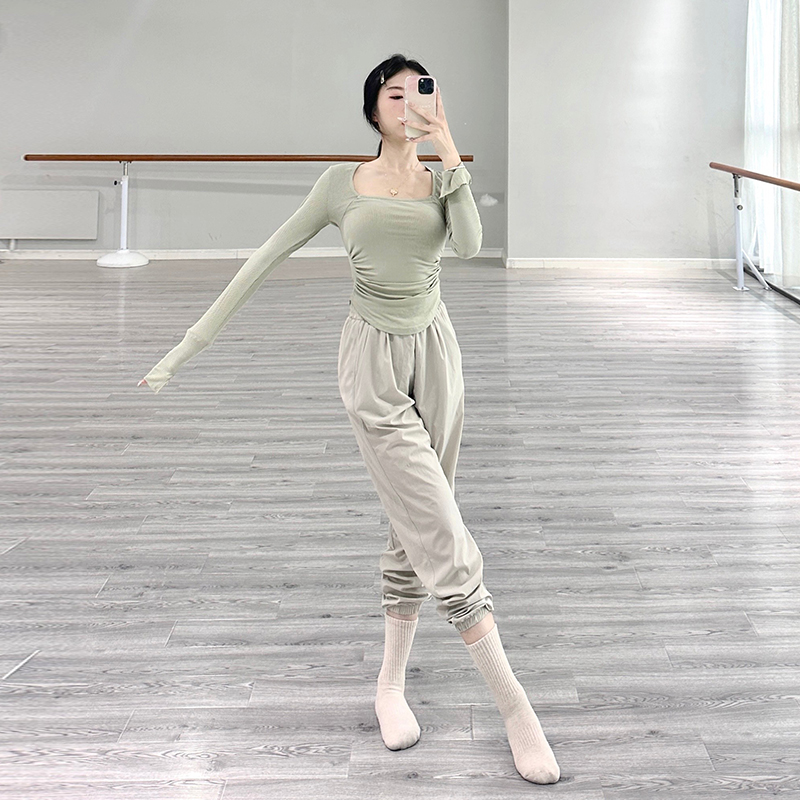 古典舞舞蹈裤练功服女锥形萝卜裤形体服中国舞民族服装顺滑束脚裤