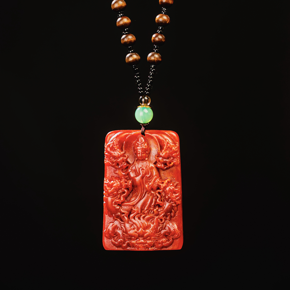 {广州展会陈会长甄选｝zjy4御龙观音龙涎香松叶珀