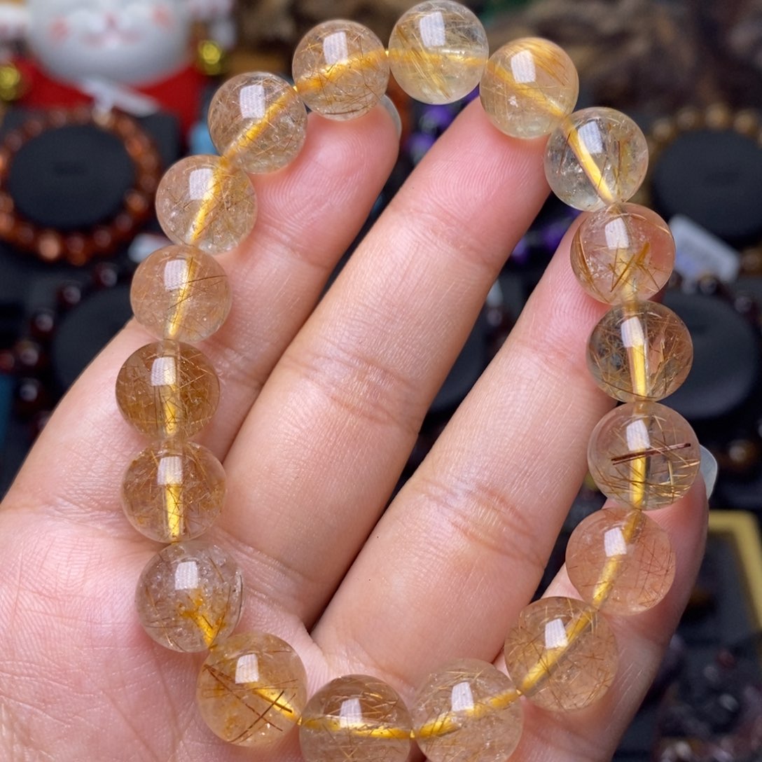 A001发晶单圈11m m未镶嵌水晶