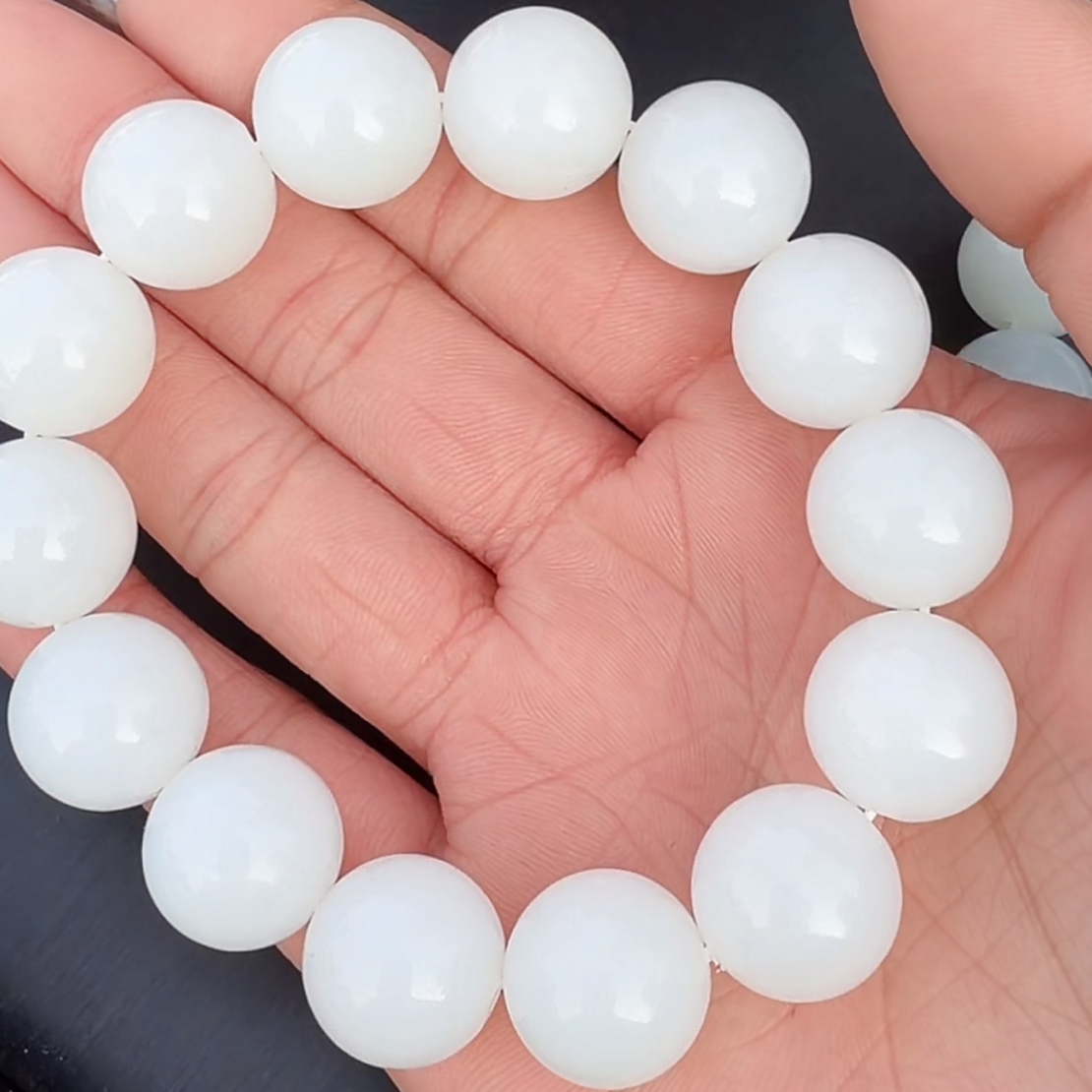 和田玉羊脂白玉手串